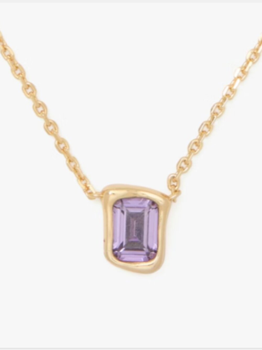 Kate Spade Molten Glass Pendant in Light Amethyst - NWOT $78 MSRP